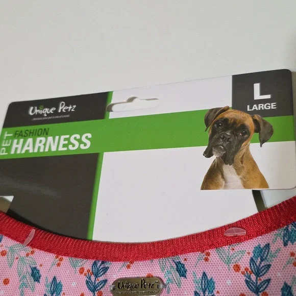 Unique Petz Pet Fashion Harness Large Breathable Mesh Liner Quick Release Straps - Picture 3 of 8